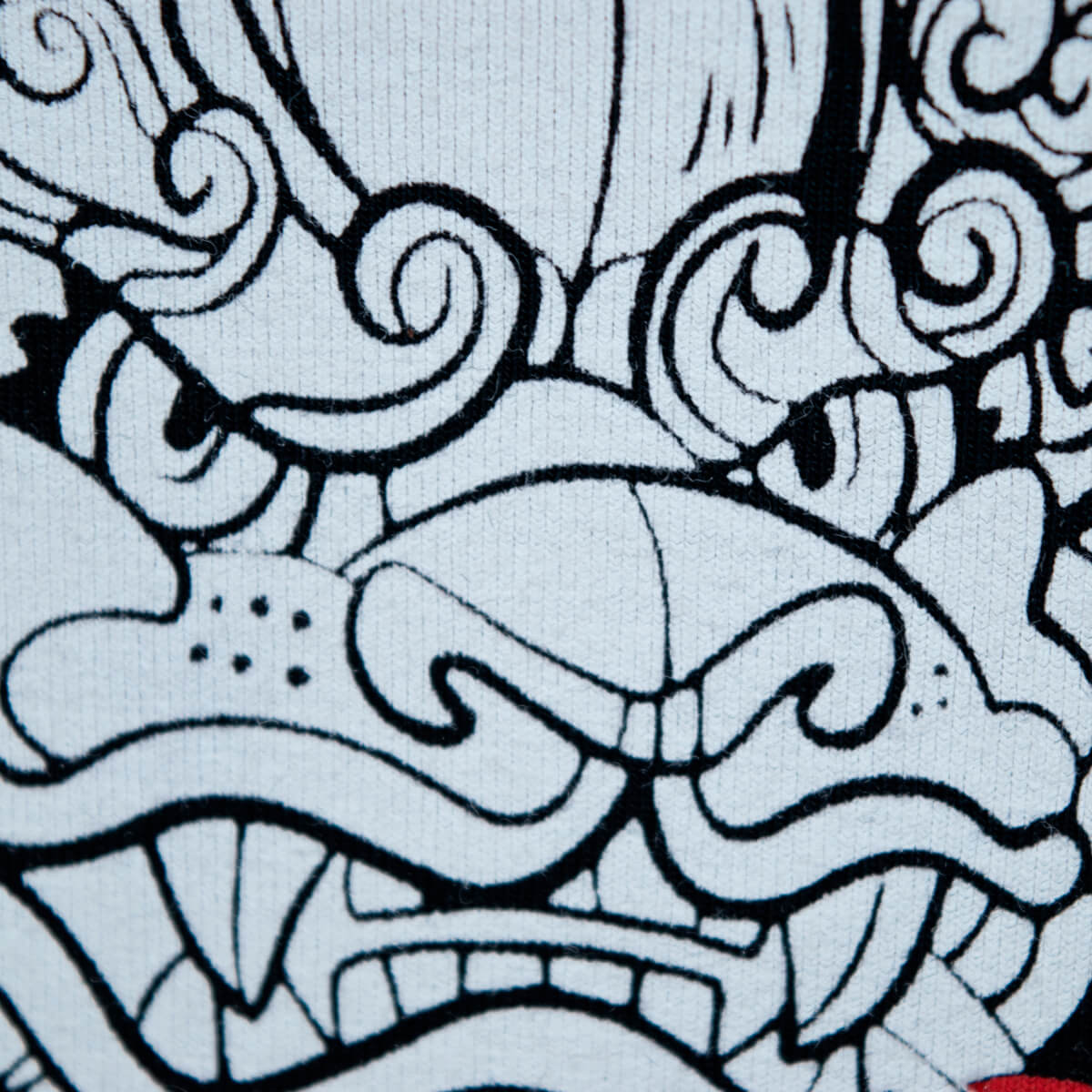 Playera negra de mujer con estampado estilo japonés