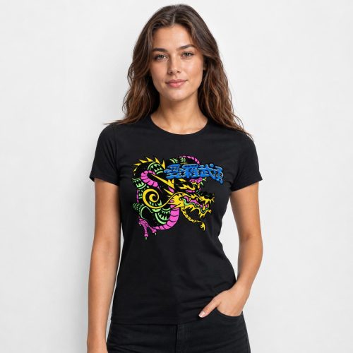 playera negra de mujer