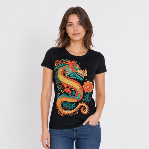 playera negra de mujer