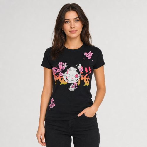 playera negra de mujer