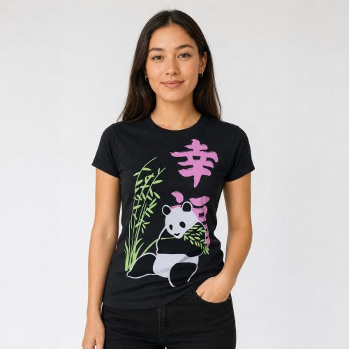 playera negra de mujer