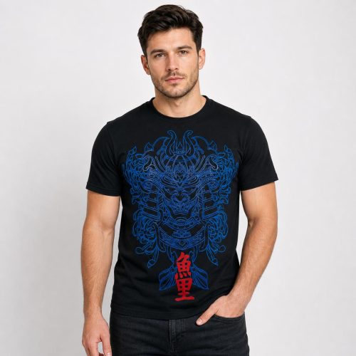 playera negra de hombre