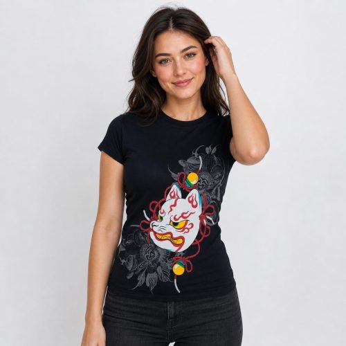 playera negra de mujer