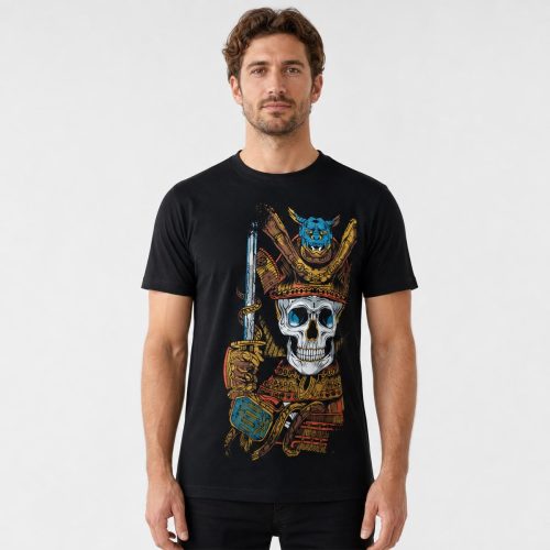 playera negra de hombre