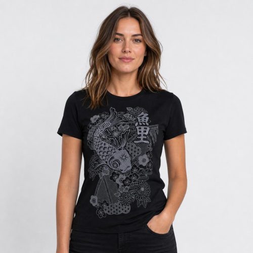 playera negra de mujer