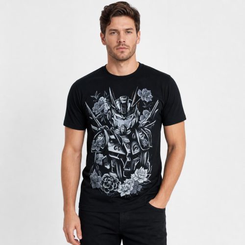 playera negra de hombre
