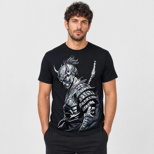 playera negra de hombre