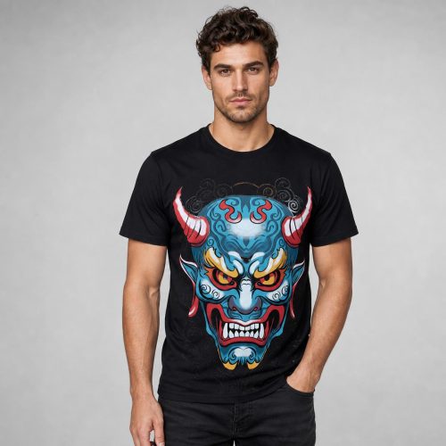 playera negra de hombre