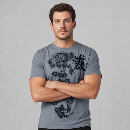 playera gris de hombre