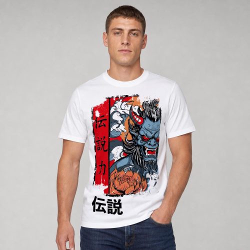 playera blanca de hombre