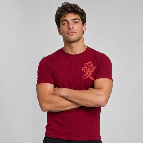 playera roja de hombre