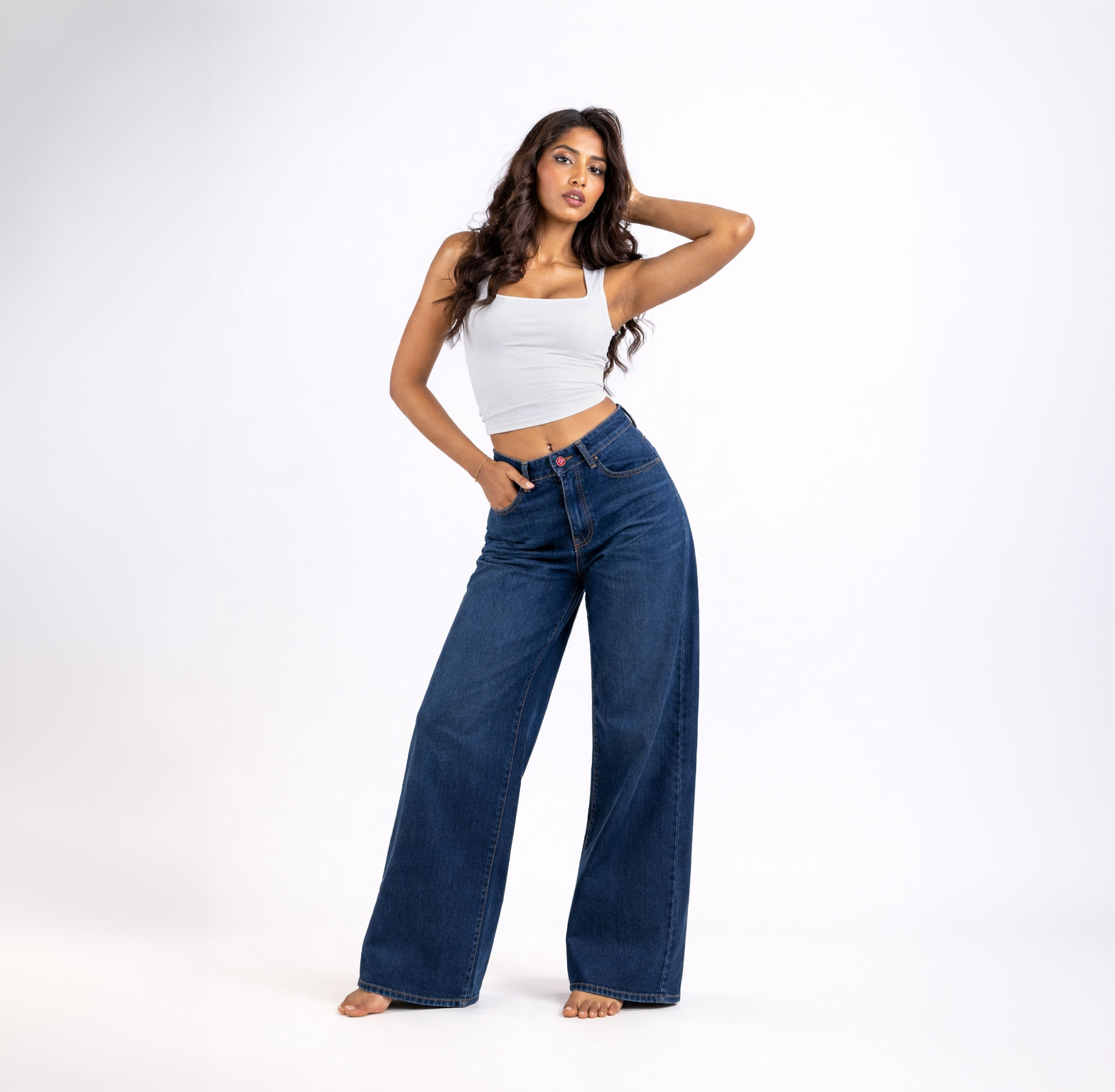 pantalon de mezclilla de mujer