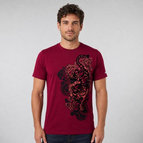 playera roja de hombre