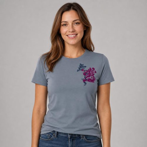 playera gris de mujer
