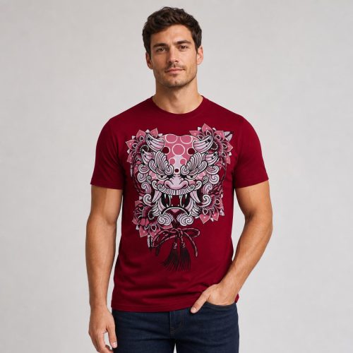 playera roja de hombre