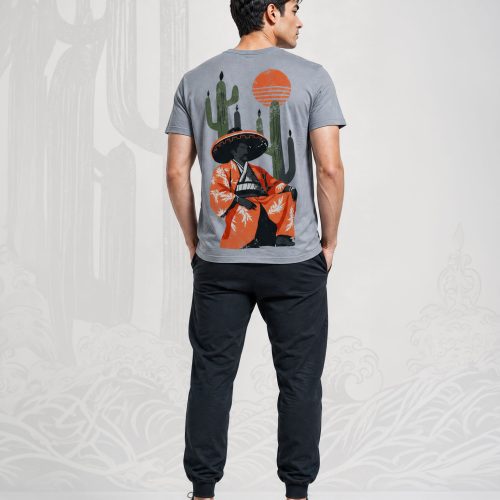 playera gris de hombre