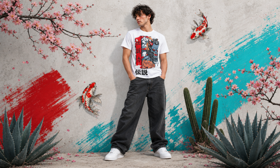 Ropa urbana de hombre estilo japones